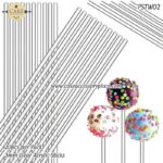 Pure Acrylic Lollipop Sticks Clear Reusable Cake Pops Stick for Making Candy Cupcake Toppers Dessert Chocolate Baking Tool