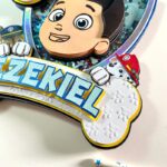 Paw patrol Cake Topper | Custom Name & Age | Birthday Decoration