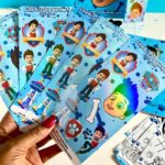 paw patrol vinyl sticker sheets, kids stickers, vinyl stickers, activity book stickers, ryder paw patrol