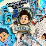 Paw patrol Cake Topper | Custom Name & Age | Birthday Decoration