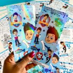 paw patrol vinyl sticker sheets, kids stickers, vinyl stickers, activity book stickers, ryder paw patrol
