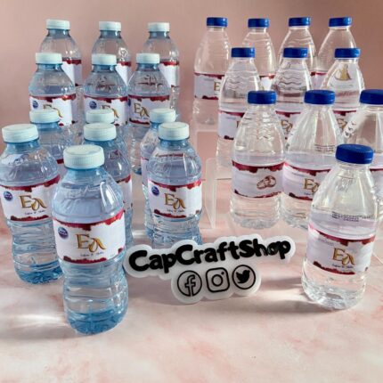 Custom Water Bottle Labels - Your Business Logo or Design - Custom Logo Water Bottle Labels, Birthday Logo water label