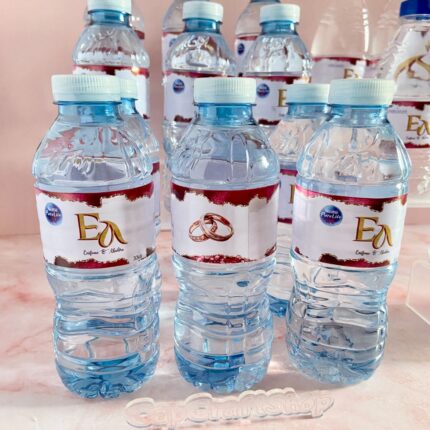 Custom Water Bottle Labels - Your Business Logo or Design - Custom Logo Water Bottle Labels, Birthday Logo water label