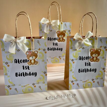 Customizer Party favor CapCraftShop Paper bags, first birthday, baby shower