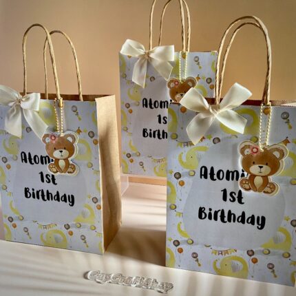 Customizer Party favor CapCraftShop Paper bags, first birthday, baby shower