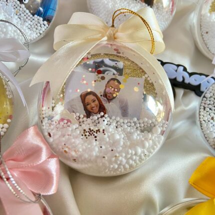 10cm 3d picture photo christmas ornament