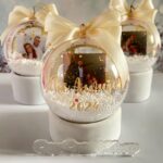 10cm 3d picture photo christmas ornament