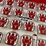 Custom Football Ac milan birthday Activity brochure, activity brochure, football trifold brochure, CapCraftShop Party Box favor, Welch treats, Chivita Juice Box, Chpa Chups Lollipop, Chocolate Bar, Coloring Activity Sheet, Crayons