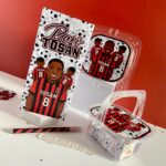 Custom Football Ac milan birthday Activity brochure, activity brochure, football trifold brochure, CapCraftShop Party Box favor, Welch treats, Chivita Juice Box, Chpa Chups Lollipop, Chocolate Bar, Coloring Activity Sheet, Crayons