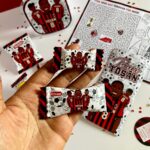 Custom Football Ac milan birthday Activity brochure, activity brochure, football trifold brochure, CapCraftShop Party Box favor, Welch treats, Chivita Juice Box, Chpa Chups Lollipop, Chocolate Bar, Coloring Activity Sheet, Crayons