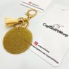 Gold Glitter acrylic keychain