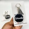 Round acrylic keychain, acrylic name tag