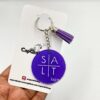Round acrylic keychain, acrylic name tag