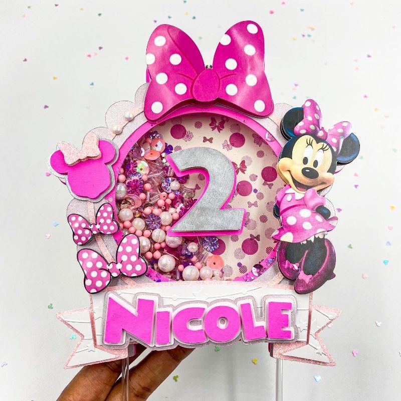 06-3D-Multilayered-Shaker-Cake-Topper-with-Lights.jpg Minnie Shaker Cake Topper with Lights - Image 1