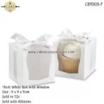 1hole White Box with Ribbon - 12pcs - Image 5