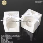 1hole White Box with Ribbon - 12pcs - Image 3
