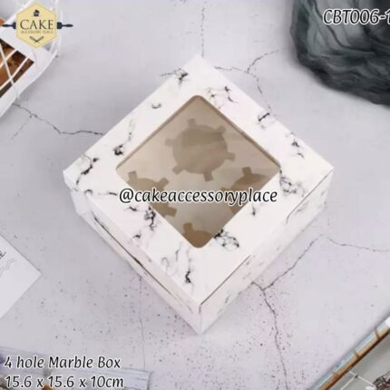 4hole Marble Box - 5pcs