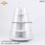 4Tier Sturdy Paper Dessert Display Stand - 1pcs - Image 2