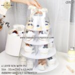 4Tier Sturdy Paper Dessert Display Stand - 1pcs