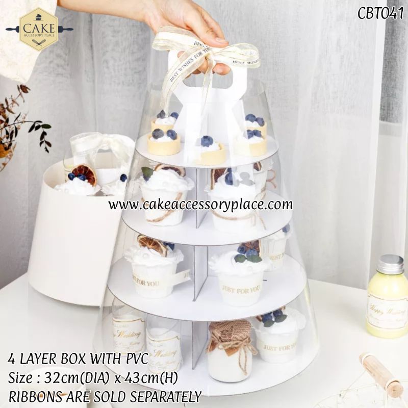 4tier-dessert-display-3.jpg 4Tier Sturdy Paper Dessert Display Stand - 1pcs - Image 1
