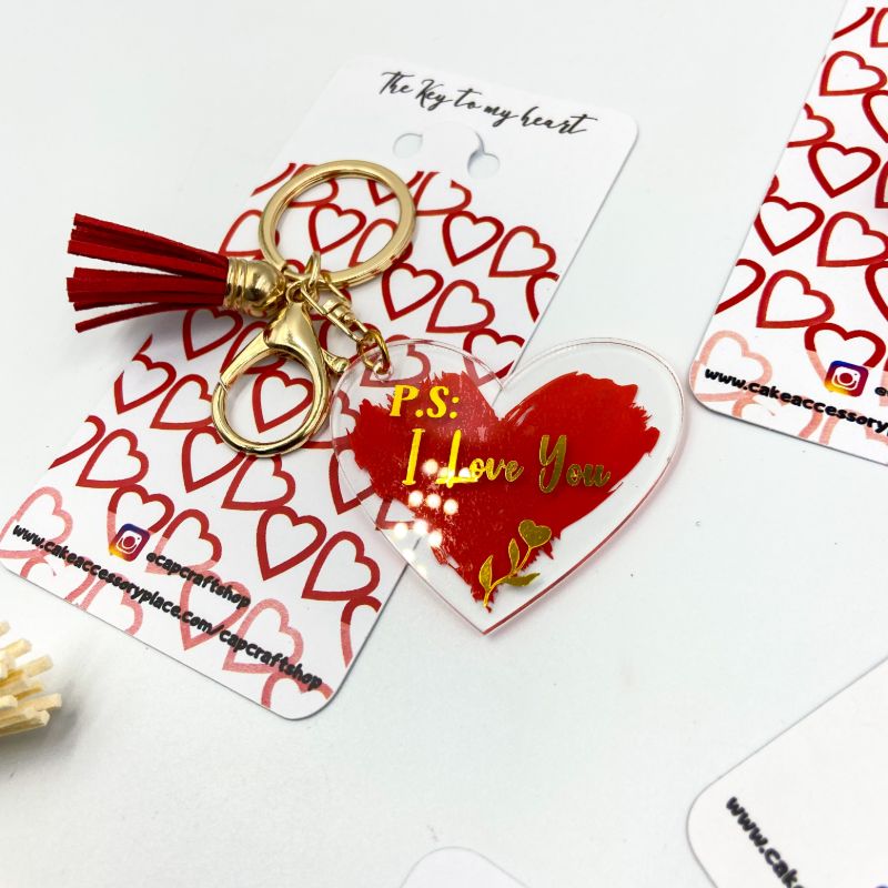 5.5cm-heart-acrylic-keychain-3.jpg 5cm Heart Custom Acrylic Keychain - Image 1