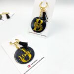 5cm Personalized Round Glitter Acrylic Keychain - Image 6