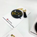 5cm Personalized Round Glitter Acrylic Keychain - Image 9