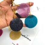 5cm Personalized Round Glitter Acrylic Keychain - Image 11
