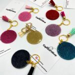5cm Personalized Round Glitter Acrylic Keychain - Image 8