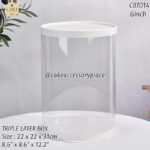 6inch Round Triple Layer Box - 1pcs