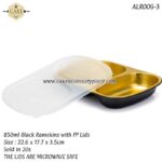 850ml Ramekins with PP Lids - 20pcs