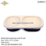 850ml Ramekins with PP Lids - 20pcs - Image 2