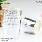 Silver Paper Foil Baking Cups - 50pcs