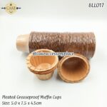 Light Brown Pleated Muffin Liners - 100pcs