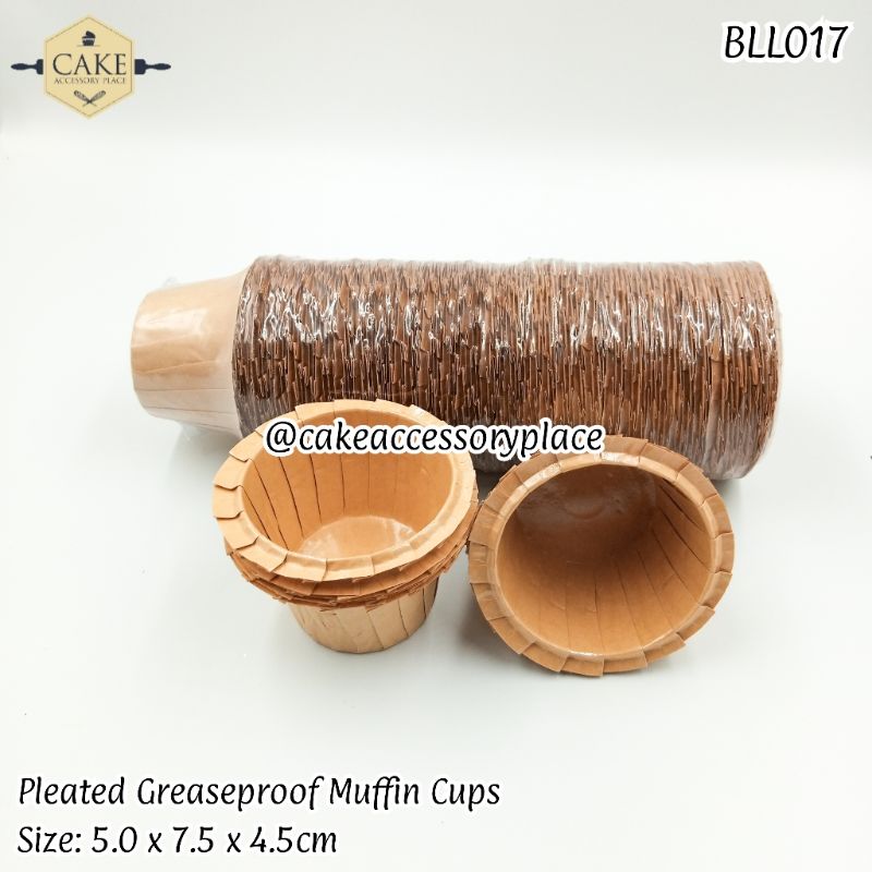 Bakeware-Muffin-cups-4.jpg Light Brown Pleated Muffin Liners - 100pcs - Image 1