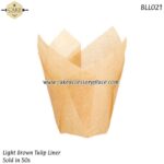 Light Brown Muffin/Tulip Liners - 50pcs - Image 4