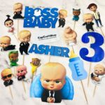 CapCraftSHopBoss Baby charater printed cake toppers