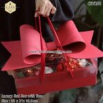 Red Lush Box with Bow - 1pcs