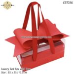 Red Lush Box with Bow - 1pcs - Image 4