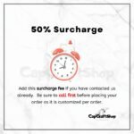 CapCraftShop Order Surcharge