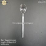 5.3inch Individually Wrapped Clear Spoons - 50pcs