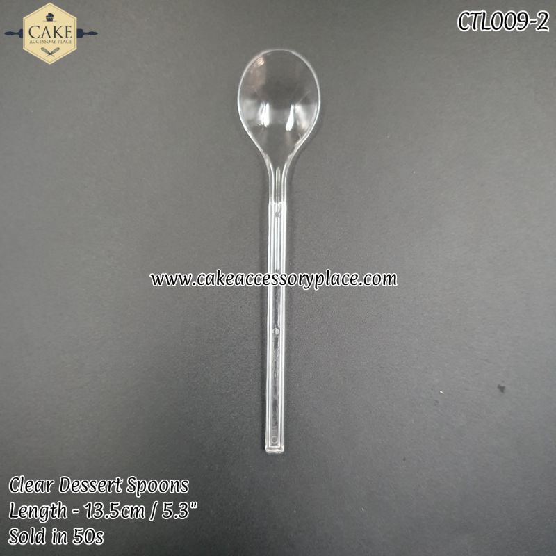 Cutlery-14.jpg 5.3inch Individually Wrapped Clear Spoons - 50pcs - Image 1