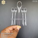 4.5inch Individually Wrapped Clear Spoons - 50pcs