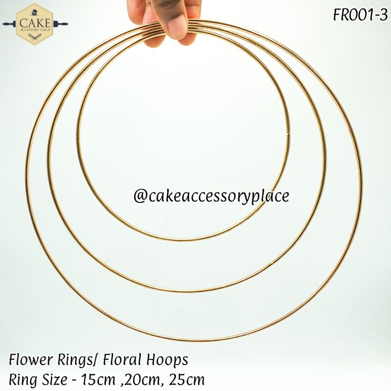 FLOWER-HOOPS-1.jpg Flower Rings or Hoops - 1pcs - Image 1