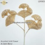 Assorted Gold Flowers - 1pcs