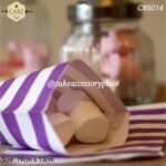 Stripe Kraft Cookie Bags - 60pcs