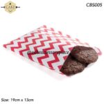 Zigzag Kraft Cookie Bags - 60pcs