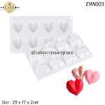 Mini Geo Hearts Mould - 1pcs