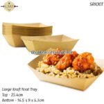 Large Kraft Boat Tray - 25pcs - Image 2