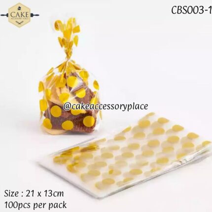 Polka-dot Cookie Bags - 100pcs